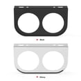 thumbnail image 2 of Yazoeia Gauge Pod Holder,Universal 52mm 2 Inch 2-Hole Dual Gauge Mounting Bracket Replacement Housing Pod,Car Dashboard Instrument Panel Shell (Silver) CJC912-188014, 2 of 7