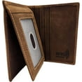 thumbnail image 5 of Top Grain Leather Wallet L-Fold ID Card Case Holder Wallet RFID Blocking Wallets for Men, 5 of 9