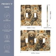 thumbnail image 3 of Dailycode Light Switch Plate Covers 2 Gang Wall Plate Plastics Outlet Covers for Kitchen Home Office Decor Cute Bears in Flower Sea, 3 of 8