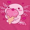 thumbnail image 3 of Instant Message - Axolotl Loves Ice Cream - Toddler & Youth Girls Short Sleeve Graphic T-Shirt, 3 of 6