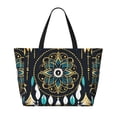 thumbnail image 2 of Fotbe Boho Dreamcatcher Bolsa de Viaje para Playa - Resistente al Agua, Bolsa Tote de Gran Capacidad y Ligera con 7 Bolsillos para Mujeres y Hombres, 2 of 7