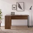 thumbnail image 3 of Tvilum Bureau d'Ordinateur Moderne 2 Tiroirs en Forme de L en Noyer, 3 of 12