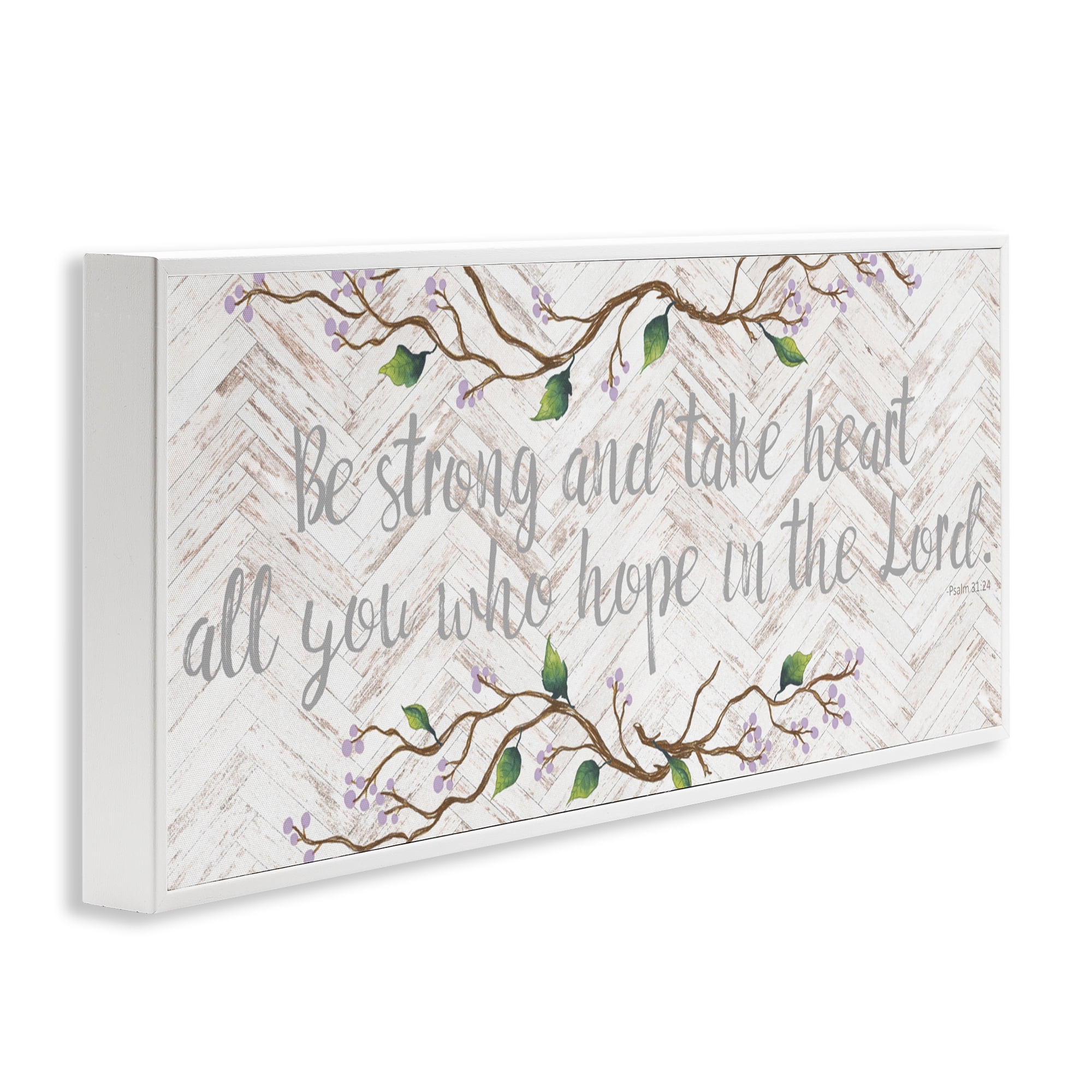 Stupell Industries All You Who Hope White Framed Giclee Art, design by Elizabeth Medley