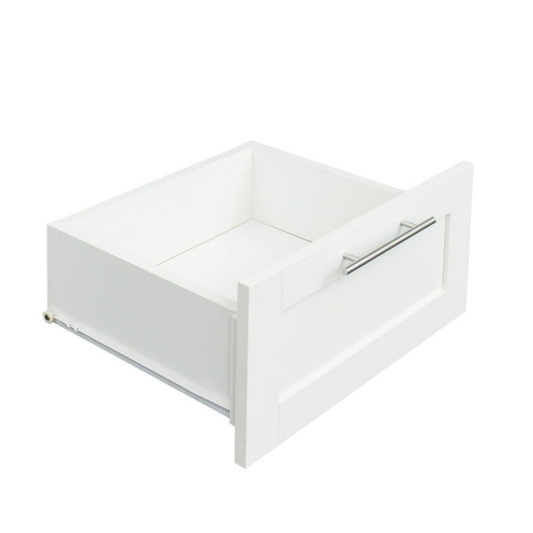 High Wardrobe/Armoires with 2 drawers and 5 storage spaces White