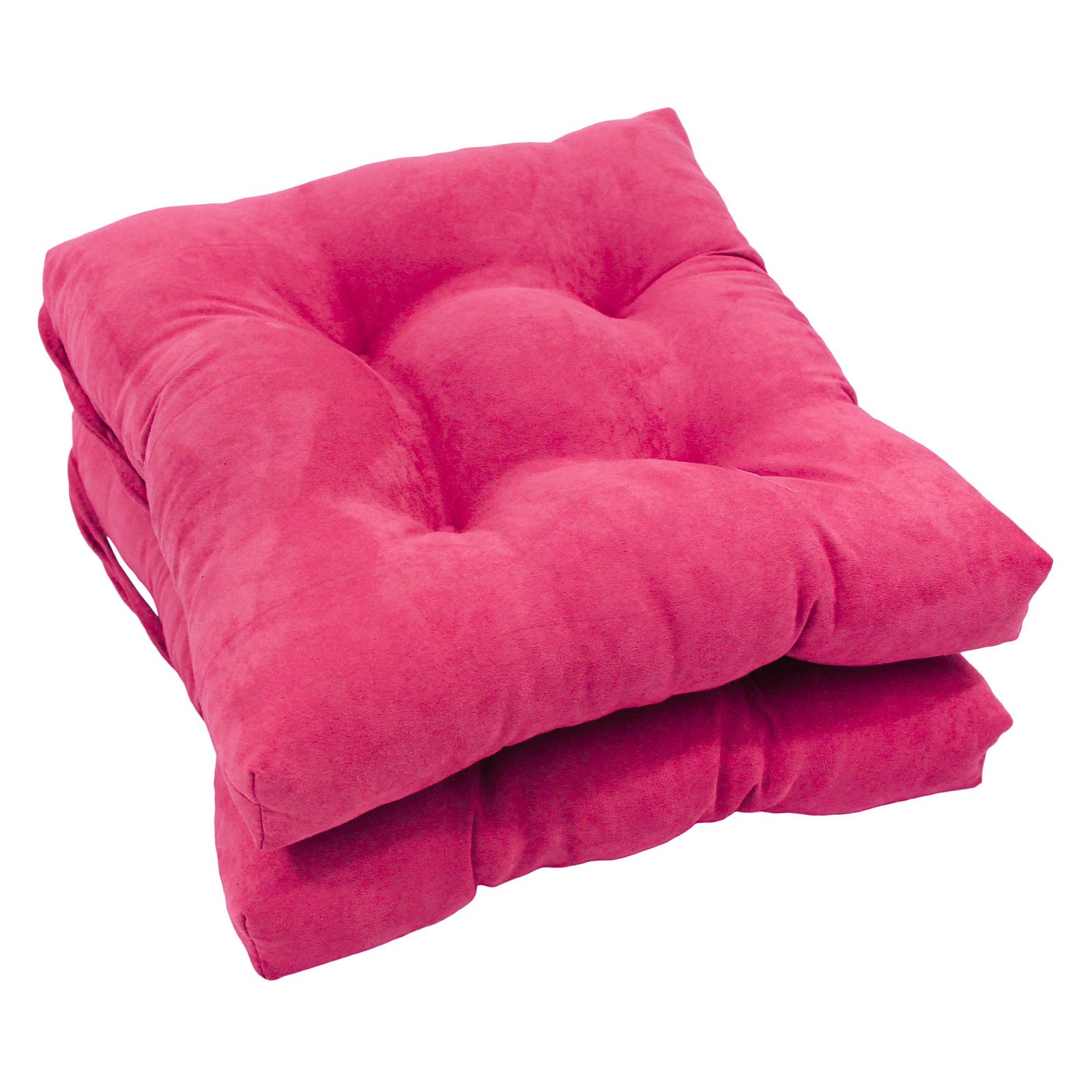 Blazing Needles 16 x 16 in. Square Microsuede Dining Chair Cushions