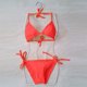 thumbnail image 4 of Conjunto de Bikini Acolchado sin Mangas, Traje de Baño de Corte Alto para la Playa Y la Piscina, 4 of 6