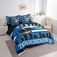 thumbnail image 4 of Manfei Cartoon Rugby Helmet Twin Bedding Sets 7-Piece for Kids, Modern American Sports Bedding Comforter Set, Football Touchdown Reversible Sheet Sets, Microfiber Bedroom Decor, 4 of 8
