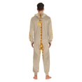 thumbnail image 7 of IAUYY Unisex Adult Onesie Pajamas Ultra-Soft Crystal-Soft Fabric, Halloween Adult Onesie Pajamas Adults,With a Zipper Plus Size Onesie Pajamas, Light Brown As The Background, 7 of 7