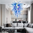 thumbnail image 6 of Longree 4-Light Postmodern Luxury Chandeliers Glass Painted Ceiling Light Fixture, 6 of 9
