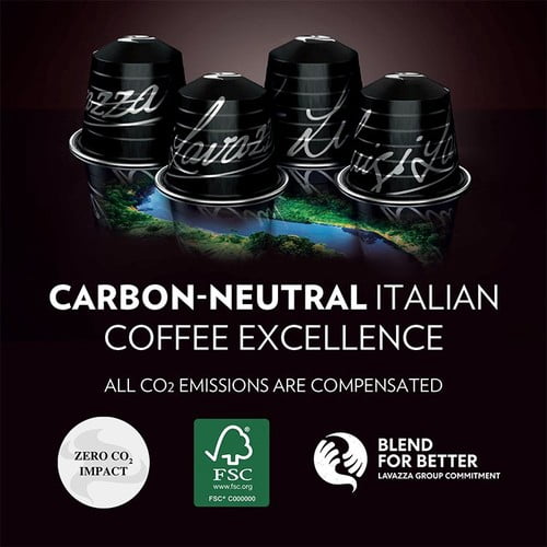 Lavazza Espresso Intenso Aluminium Nespresso Compatible Capsules, 10 pods per pack, British Import (Pack of 3)