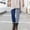 Dark Blue, variant on Womens Halloween Legging High Waist Stretch Striped Printed Tights Fashion Casual Bottom Pants Halloween Costume Yellow 3XL