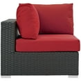 thumbnail image 4 of Modway Sojourn Outdoor Patio Sunbrella® Corner in Canvas Red, 4 of 4
