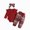 H135-Wine, variant on TOWED22 Baby Girls Clothes Ribbed Romper Bodysuit Pants Headband Set Fall Winter Outfits 3 Piece,0-3 M