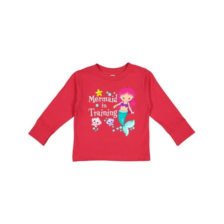 

Inktastic Mermaid in Training Gift Toddler Toddler Girl Long Sleeve T-Shirt