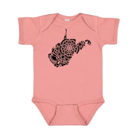 

Inktastic West Virginia Silhouette Mandala Gift Baby Boy or Baby Girl Bodysuit