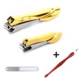 thumbnail image 2 of Juego de cortaúñas, cortaúñas de acero al carbono y cortaúñas para los pies, cortaúñas afilado con lima y caja de Metal Ormromra 2035884-2, 2 of 4