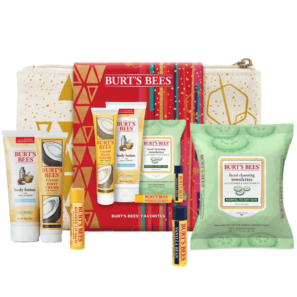 (28 Value) Burt's Bees Skin Care Favorites Holiday Gift Set, 5