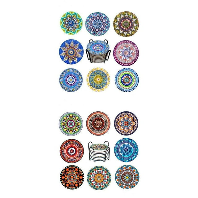 16 Posavasos de Corcho de 4 Pulgadas para , , Oficina, Bar, Decoración de Posavasos