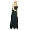 thumbnail image 2 of Bimba Women Long Dress Rayon Black Maxi Gown Bohemian Casual Clothing, 2 of 5