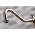 thumbnail image 3 of Kingston Brass KS3278PKLBS Duchess Bridge Kitchen Faucet with Brass Side Sprayer, Brushed Nickel, 3 of 7