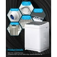 thumbnail image 5 of TABU Washer and Dryer Set 17.6lbs High-Efficiency White Standard Washing Machine, 5 of 10