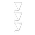 thumbnail image 5 of Hyper Tough 12 inch Closet Rod Bracket White 3PK, 5 of 7