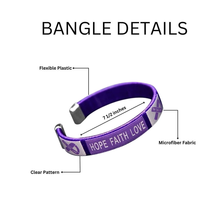 50 Purple Ribbon Camouflage Silicone Bracelets Support Pancreatic Cancer Alzheimer S Lupus Animal Abuse Crohn S Disease Purple One Size Purple One Si