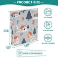 thumbnail image 3 of FORMRS 3 Ring Binder 1.5 inch with Pockets Set of 2 Clip Board 200 Sheets Capacity, Gray Cartoon Houses, 3 of 8