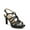 Black Smooth, variant on Naturalizer Womens Baylor Heeled Sandal Gold Glitter 8M