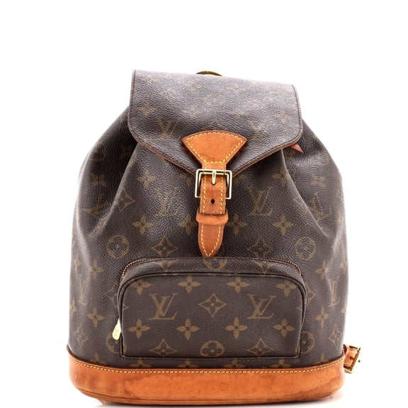 Pre-Owned Vintage Montsouris Backpack Monogram Canvas MM By Rebag