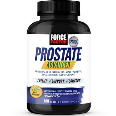 Force Factor Prostate Advanced, Prostate Supplement for Men, 180 Tablets