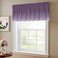 thumbnail image 6 of 2 Pack Purple Gradient Valance for Window Simple Color Gradient Abstract Art Kitchen Valance Rod Pocket Short Curtain Topper Decorative Window Treatment for Living Room Bedroom 42"x18", 6 of 8