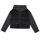 thumbnail image 4 of Chaquetas y abrigos casuales con capucha y manga larga para mujer, chaqueta informal con capucha y cordón ajustable, color liso, corta y cálida., 4 of 9