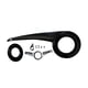 thumbnail image 5 of Protector de cadena de bicicleta, cubierta de cadena de ocio, accesorios ligeros para bicicletas de carretera, juego de bielas Negro, 5 of 9