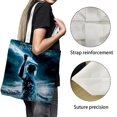 thumbnail image 3 of Percy Jackson Bolso de tela con estampado de lienzo para mujer, bolsa de compras reutilizable y estética, con cremallera interior, regalo para mujer,38*45cm., 3 of 6