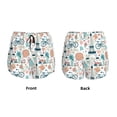 thumbnail image 3 of Fuzoiu Eiffel Tower Print Women's Athletic Shorts, Double-Layer Running Shorts with Pocket,Women's Workout Shorts for Yoga, Gym, and Workouts-X-Large, 3 of 7