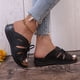 thumbnail image 5 of Amzcrzy Zapatos de mujer,Zapatos de mujer,Zapatillas de mujer, Sandalias de verano para mujer, informales, vintage, con tacón de aguja y suela gruesa, con cordones y costuras rectas. Sandalias Mujer, 5 of 5