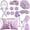 purple, variant on 4/12/17pcs Heatless Curling Rod Headband No Heat Silk Ribbon Curling Rod Hair Roller Curls with Hair Claw Clip Lazy Natural Soft Wave DIY Hair Rollers Styling Tool for Sleep in Overnight