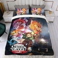 thumbnail image 4 of Tren Mugen Conjunto de sábanas temático, trío de piezas, cómodo y amigable con la piel, diseño único, regalo de decoración para el hogar para familiares, amigos y fans,140cm *210cm, 4 of 6
