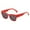 Red, variant on Women Men Retro Fashion Street Shot Glasses Unisex PC Frame Sunglasses