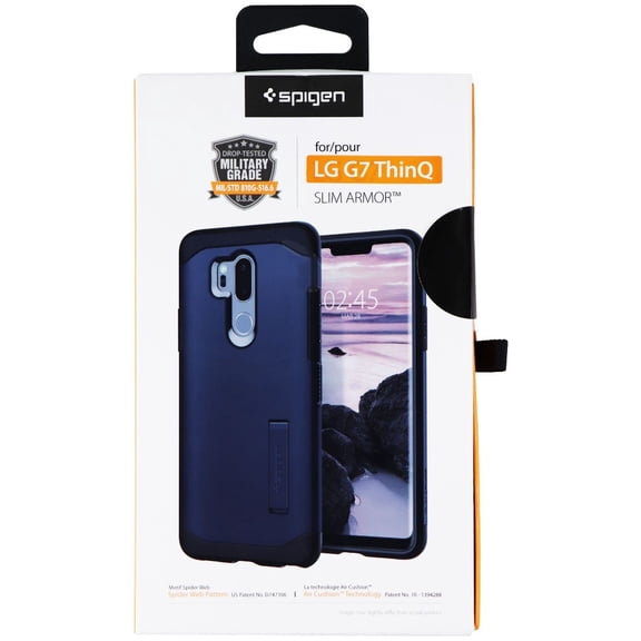 Spigen Slim Armor Case with Kickstand for LG G7 ThinQ - Metal Slate