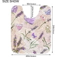 thumbnail image 6 of SKYSONIC Bath Mats Toiletry Mat Vintage Lavender Letters Print, Fluffy Plush Absorbent Bath Rugs Carpet with Non Slip Bottom for Bathroom Floor Toilet Tub and Shower, 6 of 7