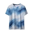 thumbnail image 3 of cocolona Womens and Mens Vintage Tees Summer Short Sleeve Crew Neck Tops Fashion Casual Tie Dye Print T-shirt Blouses, 3 of 8