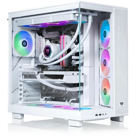 Thermaltake LCGS View 9580S-380XL Gaming Desktop (AMD Ryzen 9 9950X3D, ToughRam 32GB DDR5 6000MT/s RGB Memory, NVIDIA GeForce RTX 5080, 2TB NVMe M.2, Wifi, Windows 11) VXLS-X870-580-LCS