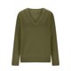 thumbnail image 4 of Cadancy Suéter Tops para Mujer Cuello en V Manga Larga Jersey Elegante Casual Suéteres de Punto Más Tamaño Suelto Color Sólido Acogedor Moda Otoño Invierno Ropa,Green,M, 4 of 7