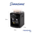 thumbnail image 3 of Dispensador De Agua Electrico Frio Y Caliente Para Garrafon De Hasta 20 Litros Nevashel Home RS-10 Ideal Para Hogar Y Oficina Enfriador De Agua Calentador De Agua Potable Dispensador De Mesa Negro, 3 of 7
