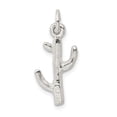 thumbnail image 4 of 925 Sterling Silver Solid Hollow Polished Cactus Charm 21x12mm Wide Pendant Necklace for Women, 4 of 4