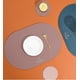 thumbnail image 5 of Tableware Pad Placemat Pu Leather Table Mat Heat Insulation Set Of 1/4 Placemats Oval Coaster Kitchen Table Decor Mats4 sets, 5 of 5