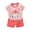 A010-Watermelon Red, variant on NIEWTR Toddler Baby Boy Girls Summer Clothes Set Letter Print Crew Neck Short Sleeve T-Shirts Elastic Waist Shorts 2Pcs Outfits For 1t 2t 3t 4t 5t 6t (Sky Blue,5-6 Years)