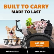 ESKUTE Black E Trike Electric Bike, Peak 1200W Brushless Motor Folding Trike 18X3.0 Fat Tire Ebike, 499Wh Removable Battery, Step-Thru 3 Wheel Electric Bicycle, 48V 13AH 18MPH+ Tricycle for Adults